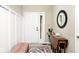 Bright foyer showcasing a large front door, a decorative rug, and neutral decor at 5240 Windridge Dr, Indianapolis, IN 46226