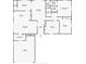 Detailed floor plan showcasing spacious layout of kitchen, Gathering room, and three bedrooms at 6851 Azalea Dr, Indianapolis, IN 46214
