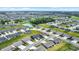 Panoramic aerial view of a neighborhood with lush landscaping, ponds, and well-maintained streets at 843 Garrow Dr, Westfield, IN 46074