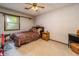 Modest bedroom offering a double bed, and a side table at 919 Dreamy St, Greenwood, IN 46142