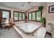 Unique spa room with a sunken jacuzzi tub, surrounded by windows for natural light and relaxation at 919 Dreamy St, Greenwood, IN 46142