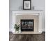 Living room fireplace featuring detailed trim and a decorative mantle with tile surround and hearth at 1037 Deer Lake Dr, Carmel, IN 46032