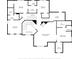 Second floorplan features bedrooms, bathrooms, laundry and primary bedroom at 10587 Proposal Pointe Way, Fishers, IN 46040