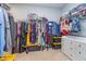 Spacious walk-in closet with ample storage and custom shelving at 12634 Mustard Seed Ct, Fishers, IN 46038