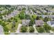 Expansive aerial view showcasing the property's lush landscaping and desirable neighborhood setting at 13624 Alston Dr, Fishers, IN 46037