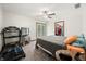 This bedroom boasts natural light, ceiling fan, and closet providing ample space and comfort at 155 Hoover Dr, , IN 46164