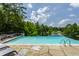 Infinity pool overlooks mature trees and a pond or lake at 18 Lost Run Ln, Zionsville, IN 46077