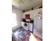 Bright kitchen featuring stainless steel appliances, crisp white cabinetry, and granite countertops at 206 Allen Ln, Greenfield, IN 46140