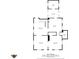 Detailed floor plan of the first floor, showcasing the layout of the rooms and their dimensions at 211 N County Line Rd, , IN 47272
