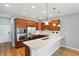 Kitchen with stainless steel appliances, granite counters, and ample storage space at 2251 Somerset Dr, Franklin, IN 46131