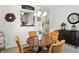 Charming dining area with round table, seating for four, and stylish decor for intimate gatherings at 2253 Bridlewood Dr, Franklin, IN 46131