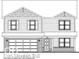 Detailed front elevation showing the two-story home with a two-car garage and covered porch at 2332 Pine Valley Dr, Plainfield, IN 46168