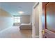 Bright bedroom with neutral decor featuring plush carpet, a window, and a comfortable-looking bed at 3306 Mullinix Rd, Greenwood, IN 46143