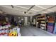 Spacious garage with ample storage shelving and space for parking at 408 Ottawa Dr, Indianapolis, IN 46217