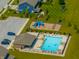 Aerial view of neighborhood pool and playground amenities at 4281 Viewforth Ln, Bargersville, IN 46106