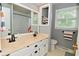 This bathroom has a double sink vanity, an adjacent toilet, and a shower/tub at 4585 Abbey Dr, Carmel, IN 46033