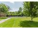 View of the community pool from the backyard at 49 Druid Hill Ct # 0, Carmel, IN 46032