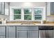 An eat-in kitchen sink with lots of natural light at 5170 Mt Pleasant N St, Greenwood, IN 46142