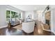 Cozy living room features fireplace, hardwood floors, and plush seating at 5170 Mt Pleasant N St, Greenwood, IN 46142