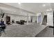 This finished basement offers ample space for recreational activities and boasts convenient access to the outdoors at 5386 W 1100, Fountaintown, IN 46130