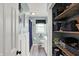 Nautical-themed bathroom with a white vanity, and blue walls at 621 S Jefferson St, Brownsburg, IN 46112