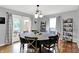 Dining room boasts natural light and backyard access at 621 S Jefferson St, Brownsburg, IN 46112