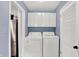 Practical laundry area with appliances and ample storage at 621 S Jefferson St, Brownsburg, IN 46112