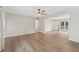 Large living room area with hardwood floors and a bright open concept at 6609 Cordova Ct, Indianapolis, IN 46221