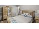 Bedroom featuring a bed and closet space at 7125 Chandler Dr, Indianapolis, IN 46217