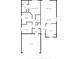 Detailed floor plan showcasing the layout of the home with the kitchen, bedrooms, living spaces, and garage at 741 Chestnut Ln, Brownsburg, IN 46112