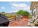 Spacious deck with view of pond and backyard at 7911 Bentley Commons Dr, Indianapolis, IN 46259