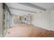 Open-concept space featuring a dining area, kitchen, and a door to the exterior at 904 Dreamy St, Greenwood, IN 46142
