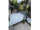 Inviting deck with gray stain and metal railing, perfect for outdoor relaxing and entertaining with an outdoor building at 9168 S State Road 9, Flat Rock, IN 47234