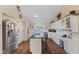 Bright and airy kitchen featuring an island cooktop and ample cabinet space at 1439 E Mckenzie Rd, Greenfield, IN 46140