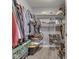 Walk-in closet with organization and storage solutions including shelves, racks, and floor space at 1603 S Morgantown Rd, Greenwood, IN 46143