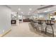 Spacious finished basement with wet bar, lounge area, and entertainment space for gatherings at 1682 S Fox Cove Blvd, New Palestine, IN 46163
