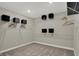 Organized walk-in closet featuring shelving and racks for storage at 19838 Moorpark Lndg, Noblesville, IN 46062