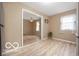 The dining area has a new floor and features a view of the other rooms in the house at 2410 S Ebright St, Muncie, IN 47302