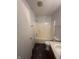 Bathroom featuring a tub/shower combo and single sink vanity at 2734 Mingo Ct, Indianapolis, IN 46217