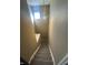 Narrow carpeted staircase lit by a small window at 2734 Mingo Ct, Indianapolis, IN 46217