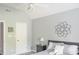 Bright bedroom with vaulted ceilings, decor and large window providing natural light at 2901 Hazel Foster Dr, Carmel, IN 46033