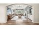 Open-concept living room with hardwood floors, modern furnishings, and a bright, airy atmosphere at 2920 Bloomsbury S, Greenwood, IN 46143