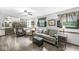 Open living room with comfortable seating, a ceiling fan, and lots of natural light at 3090 N County Road 800 E Rd, Brownsburg, IN 46112