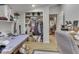 Well lit office space with closet and shelves, perfect for a home business or craft room at 3641 Harrison St, Needham, IN 46162