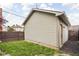 Exterior view of a detached garage in the backyard at 519 Sutherland Ave, Indianapolis, IN 46205