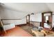 Spacious attic with hardwood floors, exposed beams, and lots of natural light at 5396 N 1000 E, Sheridan, IN 46069