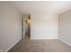 This is a bedroom with carpet flooring and ensuite access at 6218 N Woodside Ct, McCordsville, IN 46055