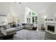 Bright living room with large windows, fireplace, and comfortable seating area at 6316 Harmonridge Ct, Indianapolis, IN 46278