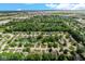 A wide aerial perspective displays a residential area with manicured yards near roadways and greenery at 6439 Bower Dr, Indianapolis, IN 46241