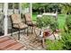 Cozy patio seating area with a grill and lush greenery at 6439 Bower Dr, Indianapolis, IN 46241